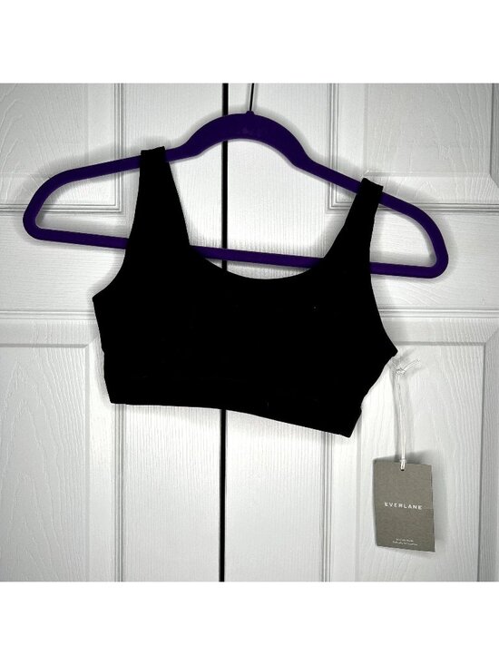 Everlane Other - Everlane Perform Black Scoop Neck Sports Bra Women's Size X-Small XS